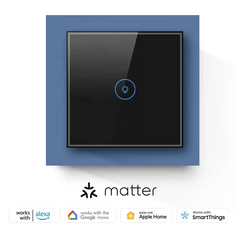 Smart Switch EU UK 1 2 3 4 Gang WIFI RFF Matter Wall Light Touch Switches
